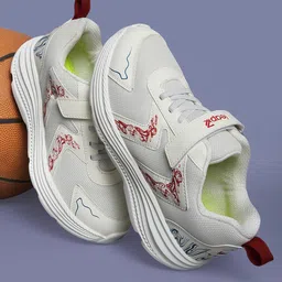 LIBERTY Marble & Mesh Designed Velcro Closure Elenor Shoes - White image 1