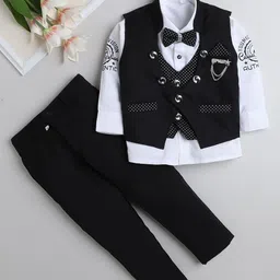 FOURFOLDS 3-Piece Printed Single-Breasted Suits image 1