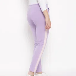 Lil Tomatoes Solid Track Pant - Purple image 3