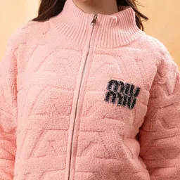 all about you Women Woollen Quilted Zip-Up Jacket image 2
