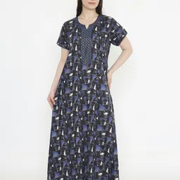 NIGHTSPREE Checked Maxi Nightdress-image-4
