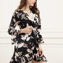 StyleCast Women Printed Wrap Dress image 2