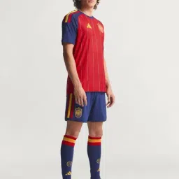 Adidas Red Slim Fit Printed Jersey image 5