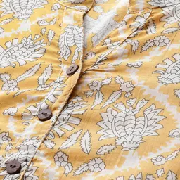 FERANOID Floral Printed Pure Cotton Kurta image 3