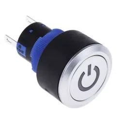 RS PRO Illuminated Push Button Switch Momentary 22.2 mm SPDT Blue LED 250 V AC, 1758253-picture-12