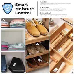 Ecofresh 100 g Silica Gel Granules in Paper Pouch White Color Desiccant for Absorbing Moisture (Pack of 10 Pcs) image 4