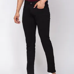 SPYKAR Men Black Skinny Fit Low-Rise Clean Look Cropped Jeans image 5