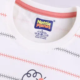 Nottie Planet Boys Printed Round Neck Pure Cotton T-Shirt With Shorts image 2