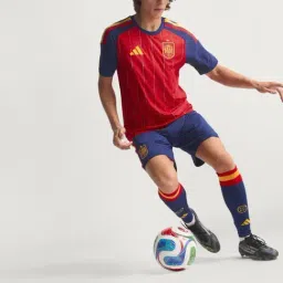 Adidas Red Slim Fit Printed Jersey image 3