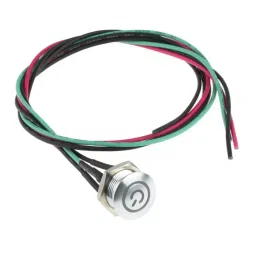 RS PRO Illuminated Push Button Switch Momentary 16 mm Cutout SPST Red LED 36 V DC, 1758511 image 4