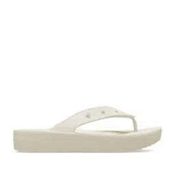 Crocs Women's Classic Off White Flip Flops-image-4