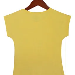 Tiny Girl Yellow & Silver-Toned Print Extended Sleeves Top image 3