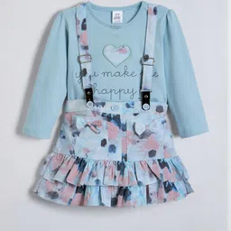 Hopscotch Girls Pure Cotton Printed Clothing Set-picture-43