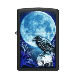 ZIPPO Blue & Black Brass Windproof Pocket Lighter-image-71