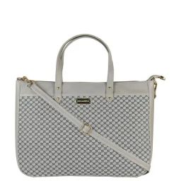 Bellissa Grey Checks Medium Professional Laptop Handbag-picture-13