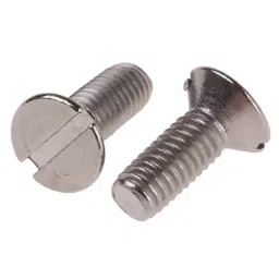 RS PRO Machine Screw M3x8 mm Stainless Steel Slot Countersunk, 9141863 (Bag of 100 pcs)-image-20