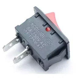 FEDUS Mini Boat On/Off Rocker Switch Snap-in 2-Pin ‎Red (Pack of 5 Pcs) image 3