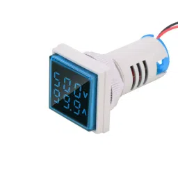 LED Display Voltmeter, Voltage Tester Current Detector Square 22mm Dual Display Panel Voltmeter Ammeter AC 0-100A 60-500V Meter Indicator (Blue) - RS2819LED Display Voltmeter, Voltage Tester Current Detector Square 22mm Dual Display Panel Voltmeter Ammeter AC 0-100A 60-500V Meter Indicator (Blue) - RS2819-picture-17