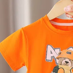 StyleCast x Revolte Boys Printed Round Neck T-shirt with Shorts image 5