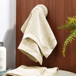 DDecor Pioneer Beige Cotton 450 GSM Hand Towel - Set of 1-picture-3