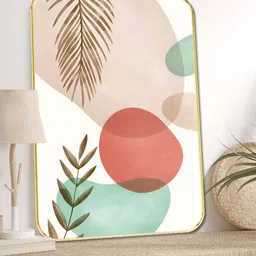 Livin'luxe White & Blue Wooden Abstract Wall Art-picture-24