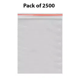 GENERIC 51 Micron Plastic Transparent Zip Lock Pouch Bag Size 3x7 inch (7.62x17.78 cm) - (Pack of 2500 Pcs) image 2