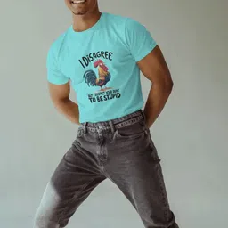 Silver Moon Clothing Typography Printed Drop-Shoulder Sleeves Pure Cotton T-shirt-image-68