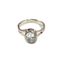 GenZcomplex Rhodium-Plated Brass Zircon Finger Ring-picture-30