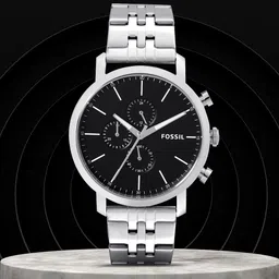Fossil Men Black Analogue 44MM Luther Chronograph Watch BQ2328-picture-15