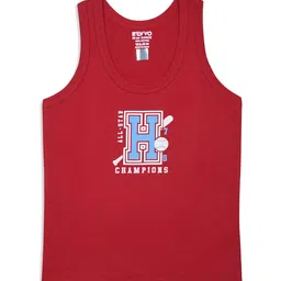 Revvo Junior Boys Pack Of 6 Printed Cotton Basic Vests RJV-105 image 5