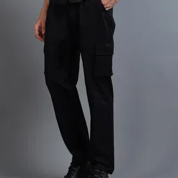 THE BEETEL HOUSE Men Comfort Straight Fit Mid-Rise Cotton Cargo Trousers-picture-35