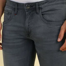 Allen Solly Men Slim Fit Mid-Rise Clean Look Light Fade Non Stretchable Jeans image 2