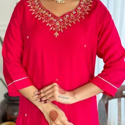 Siya Fashion Women Ethnic Motifs Regular Kurta with Trousers & Dupatta image 5