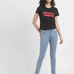 levi's Women's 711 Blue Skinny Fit Mid Rise Jeans-picture-29