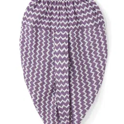 Babyhug 100% Cotton Woven Full Sleeves Kolka Printed  Kurta Dhoti  Set - Purple image 4