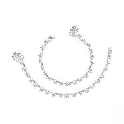 AamNa Enterprises Silver-Plated Anklet image 2