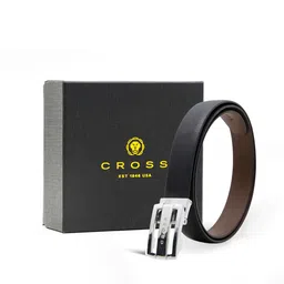 Cross Men Textured Finish Leather Reversible Belt-image-86