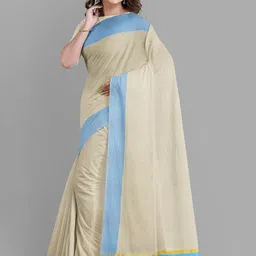 The Chennai Silks Pure Cotton Kasavu Saree image 2