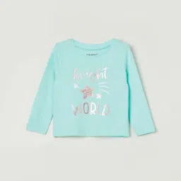 Juniors by Lifestyle Sky Blue Cotton Printed Full Sleeves T-Shirt-picture-39