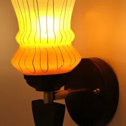 1ST TIME Yellow & White Glass Traditional Wall Lamp-image-97