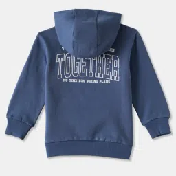 R&B Kids Blue Graphic Print Relaxed Fit Hoodie image 2