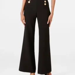 Forever New Black Regular Fit High Rise Pants-picture-40