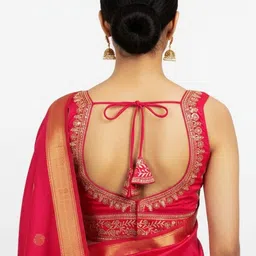 HERE&NOW Sequin Embroidered Readymade Saree Blouse image 3