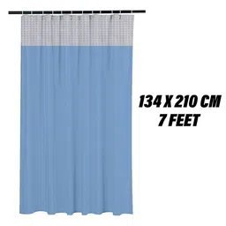 RUBOXA Blue & White Set of 2 Window Curtain image 4