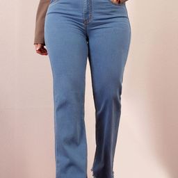 Miss Chase A+ Dragon Fury Women Bootcut High-Rise Light Fade Stretchable Cotton Jeans-picture-48