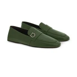 ITALIAN SHOES CO Olive Leather Casual Shoes-picture-6
