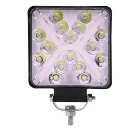 AllExtreme EX16WY1 16 LED Fog Light Waterproof Square Led Flood Lamp Offroad Driving Work Light for Bikes Cars and Motorcycle (48W, Yellow & White Light, 1 Pc)-picture-41