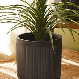 Pure Home and Living Black Ribbed Large Planter-picture-48