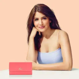 Lavie Trifiano Pink Solid Tri-Fold Wallet for Women image 3