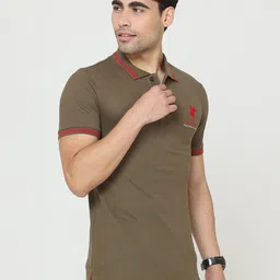 Masculino Latino Plus Men Solid Polo Collar Cotton T-shirt image 4
